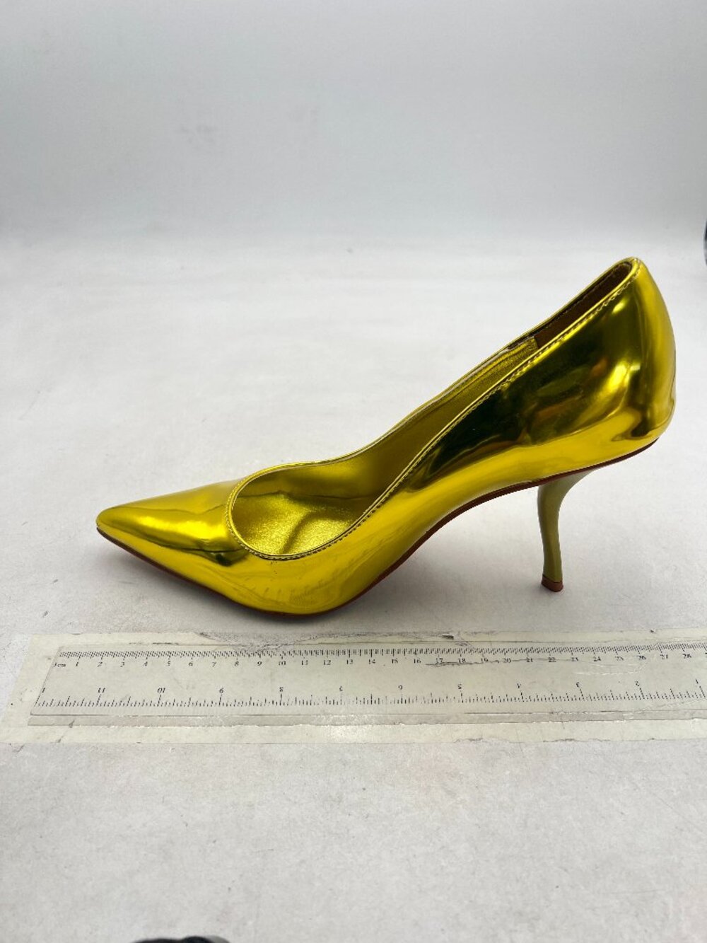 FSJ Gold Pointed Toe Pumps High Heel Sexy Stilettos Slip On Office Cute Shoes
